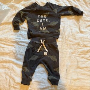 Baby GAP Star Wars Baby Yoda Mandalorian Sweatshirt Sweatpants set